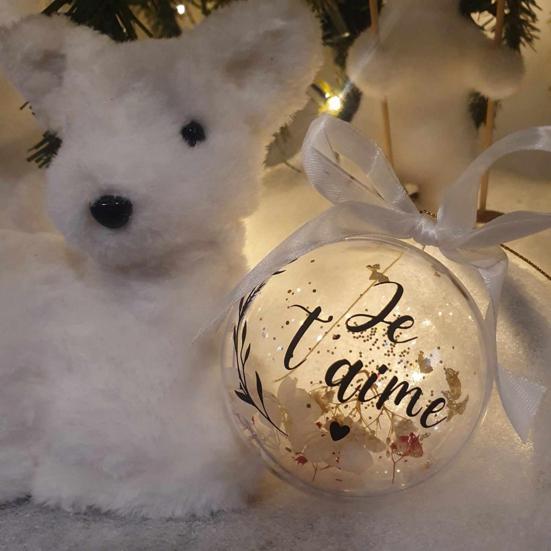 Boule de Noël 'Je t'aime'